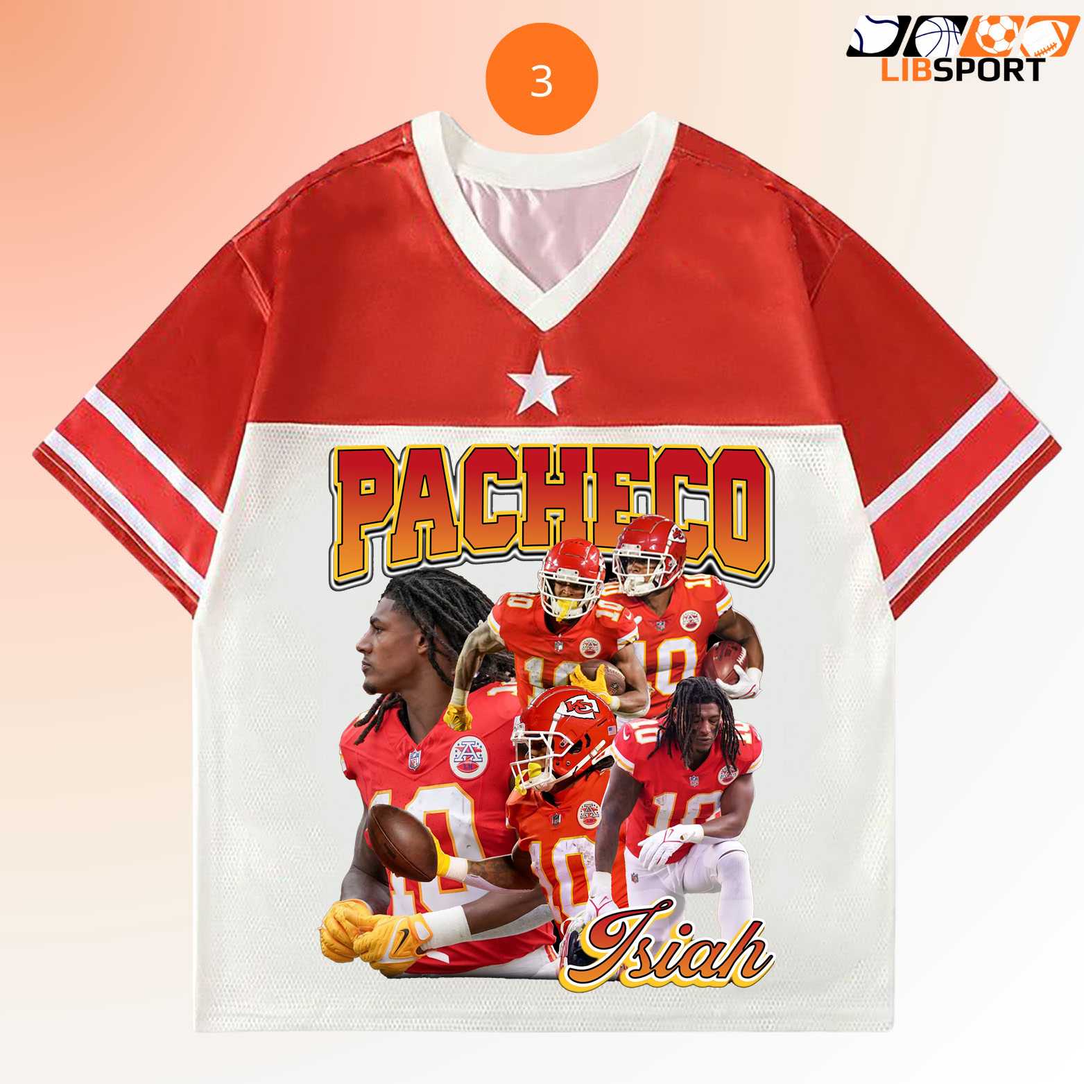Isiah Pacheco Jersey, Kansas City Chiefs Shirt, Unisex Nfl Football Tee